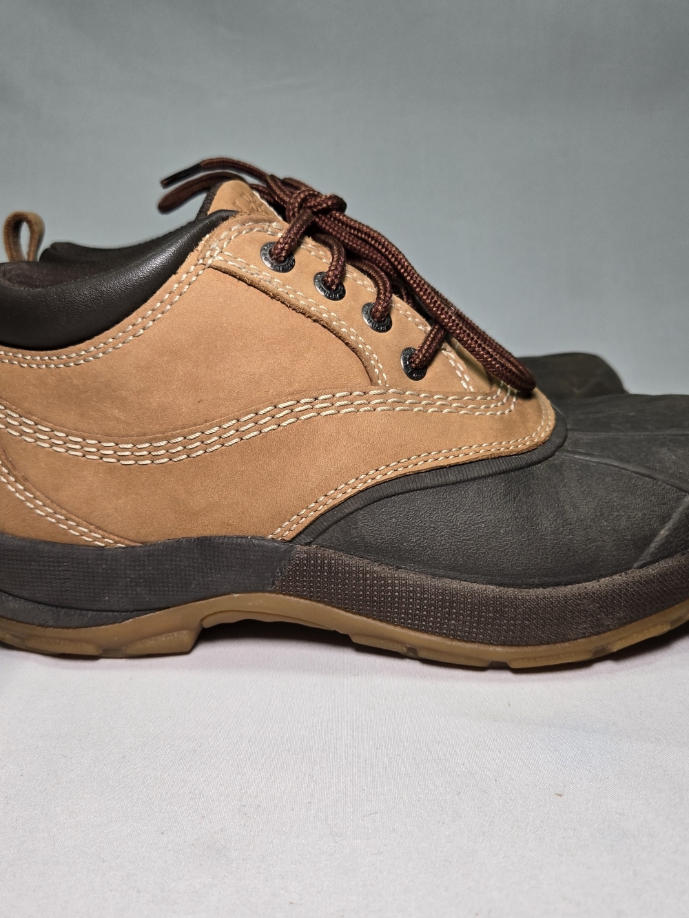LL BEAN Duck Boots Women 6.5 Waterproof Shoes Brown Gorpcore Hiking Farm Hunting